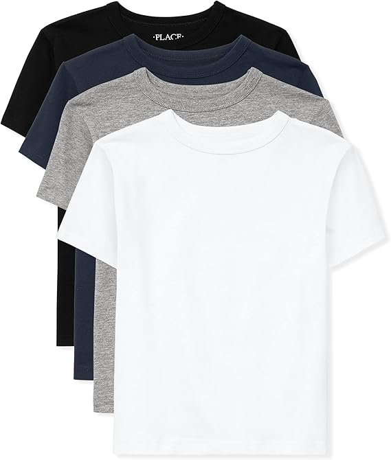 The Children's Place Boys' Basic V Neck T-Shirt 2 Pack