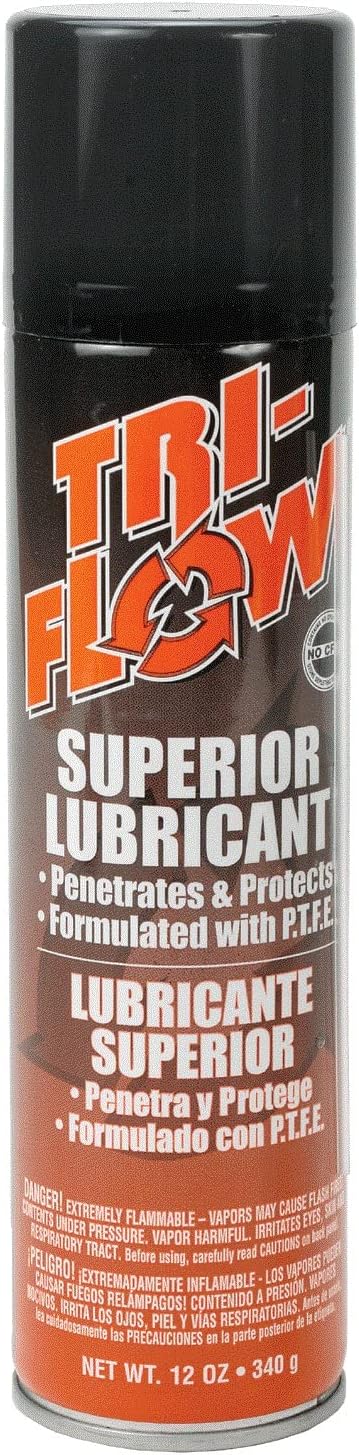 Tri-Flow TF20006 Superior Lubricant, 12-Ounce Aerosol | Multi-purpose spray application