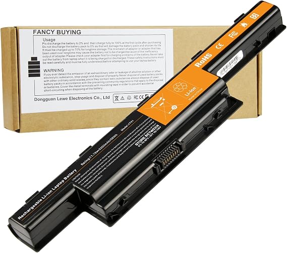 58Wh AS10D51 Laptop Battery for Acer/Gateway AS10D31 AS10D3E AS10D41 AS10D56 AS10D61 AS10D71 AS10D75 AS10D81 31CR19/65-2 31CR19/652 AK.006BT.080 BT.00603.111 BT.00603.117 - High Performance 5200mAh
