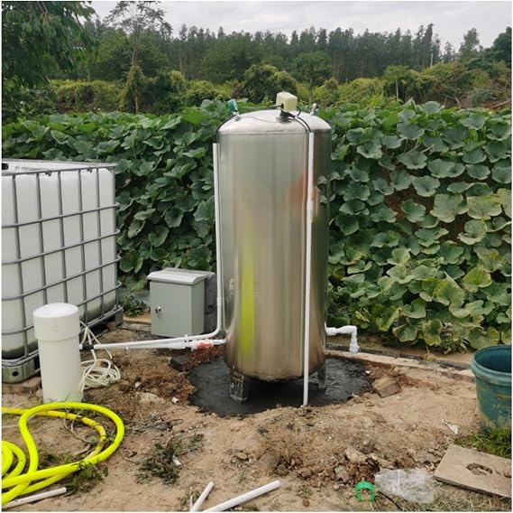 60 100 160 200 250 300 L Large Vertical Well Water Pressure Tank for Pump Well House, Stainless Steel High Pressurized Water Tanks Storage System with Air Release Valve and Mounting Kit(95x50cm/37. 4X