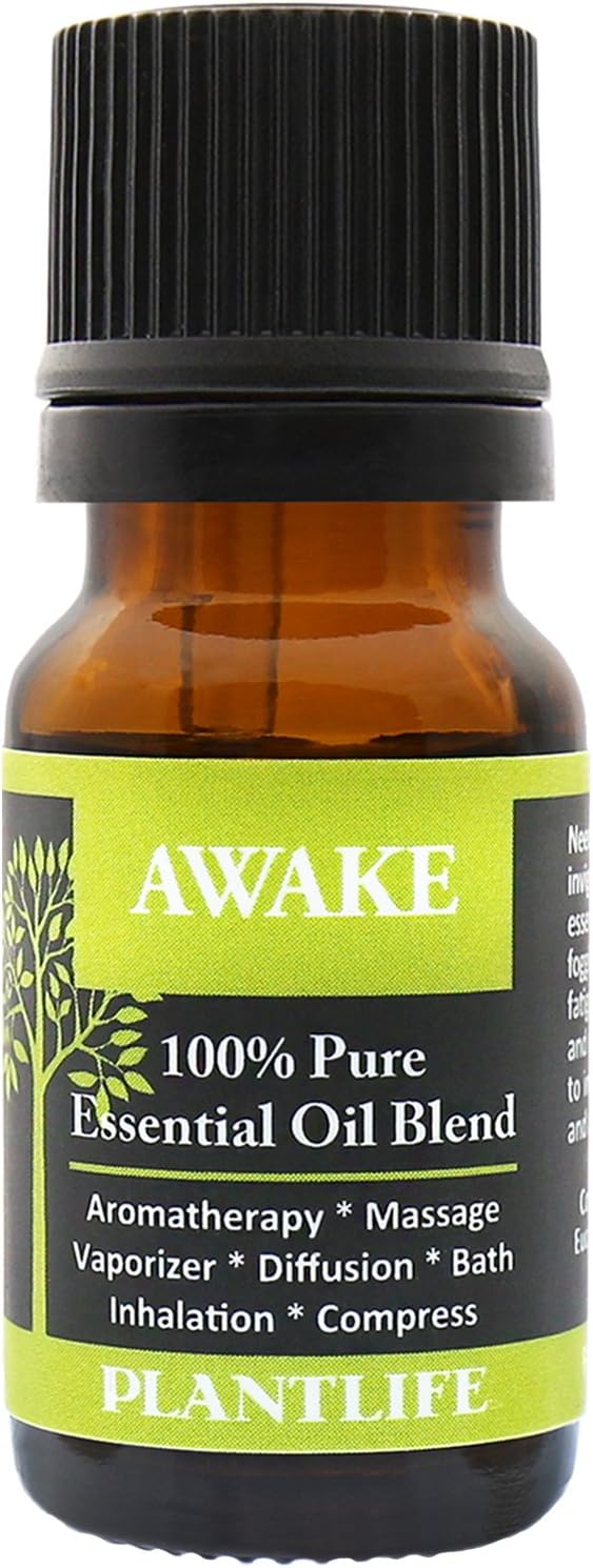 Plantlife Awake Essential Oil Blend, Pure, for Diffuser 10ml