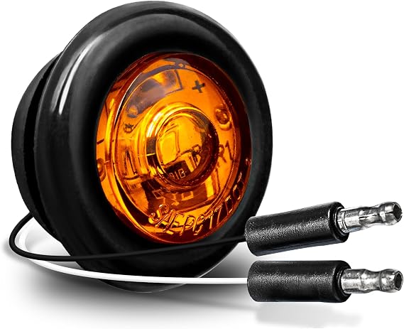 TRUE MODS 3/4" Inch Amber Round LED Trailer Clearance Marker Lights for RV