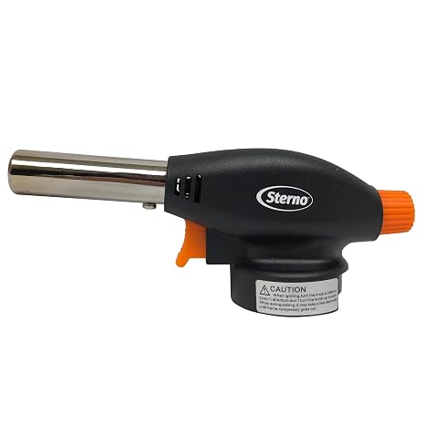 Sterno Handheld Kitchen Butane Torch with Safety Shutoff