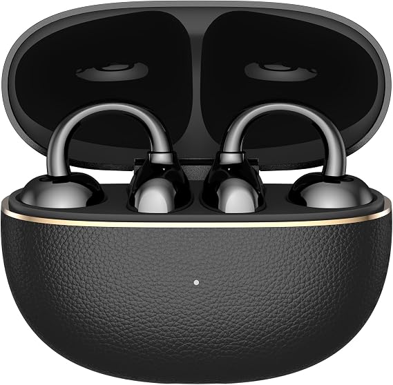 HONOR Choice Earbuds Clip 2 Pro, Titanyum Kemer Köprüsü 2.0 ile Açık Kulak Kablosuz Kulaklık, 44 Saat Pil Ömrü, 12 mm Çift Manyetik Sürücüler, Kablosuz Şarj Desteği, IP54 Suya Dayanıklı, Siyah