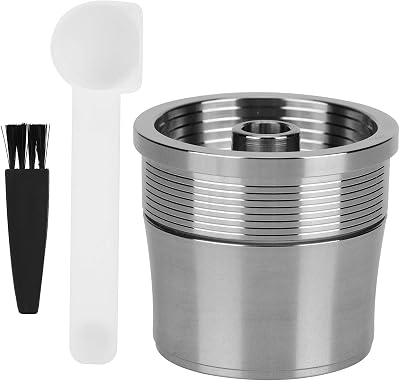 Capsule Set Coffee Maker Parts,Stainless Steel Reusable Coffee Filter, Coffee Pod Filters, Coffee Maker Accessories Fit for illy Coffee Machine