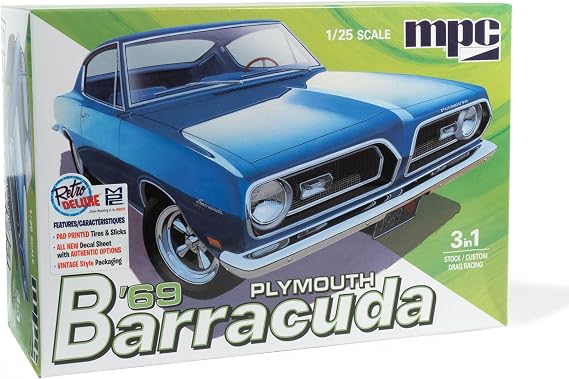 MPC 1969 Plymouth Barracuda 1:25 Scale Model KIt