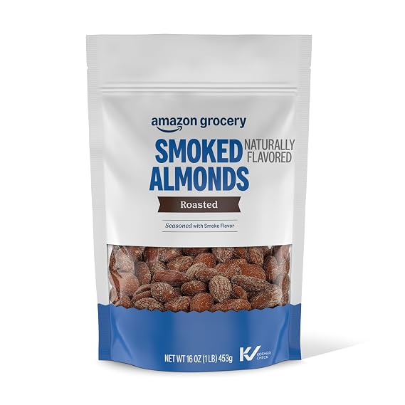 Amazon Grocery, Smoked Almonds, Roasted, 16 Oz (Previously Happy Belly, Packaging May Vary)