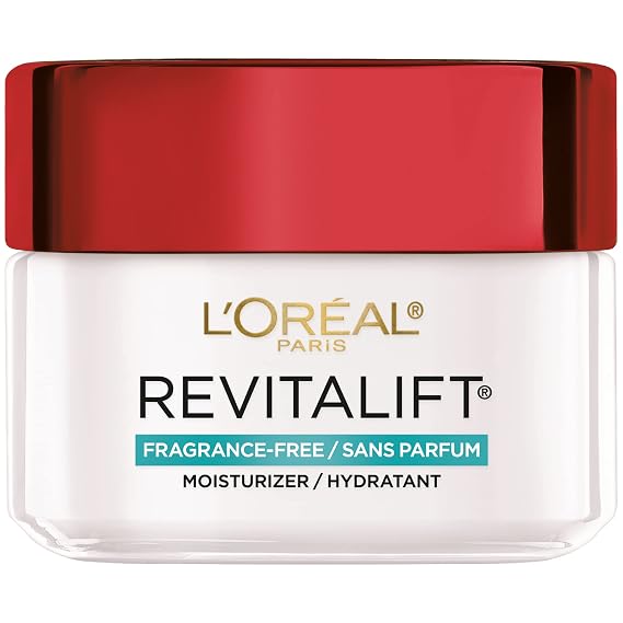LOreal Paris Revitalift Anti Aging Face and Neck Cream, Smoothing and Firming Moisturizer for 24HR Hydration, Pro-Retinol, Centella Asiatica, Fragrance Free, 1.7 Oz