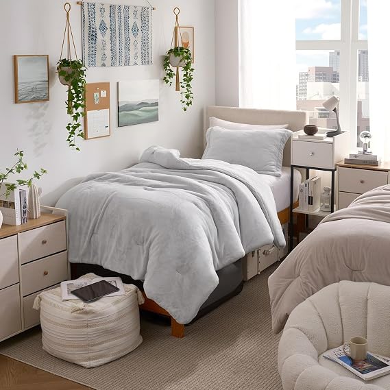 Coma Inducer Get Under Me Oversized Twin Comforter Set - Ice Gray