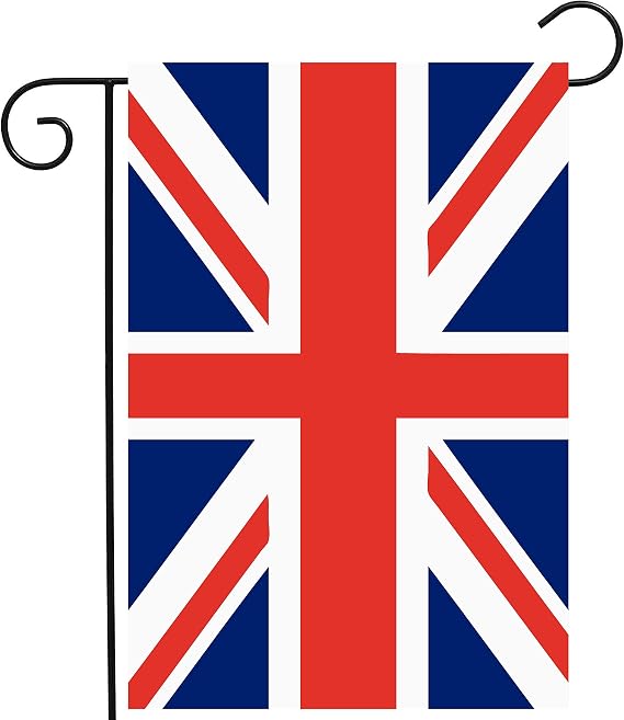 Union Jack British UK Flag 12"x 18" Double Sided, Polyester Garden Flag for Patio, Lawn, Outdoor Home Decor