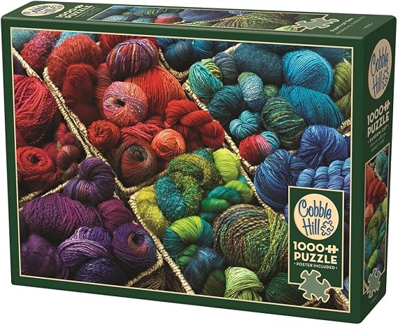 Cobble Hill 1000 Piece Puzzle - Plenty of Yarn - Sample Poster Included