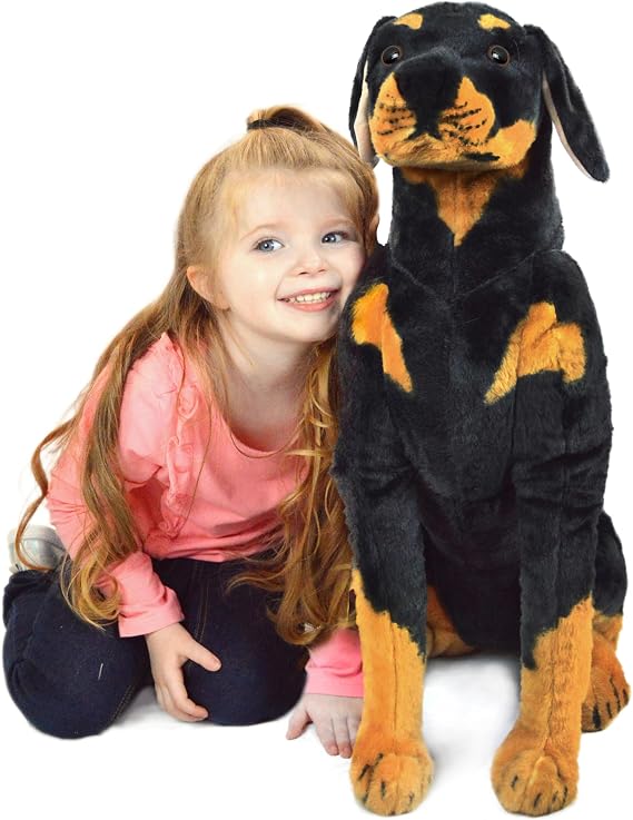TigerHart Robbie The Rottweiler - 26 Inch Tall Stuffed Animal Plush Dog