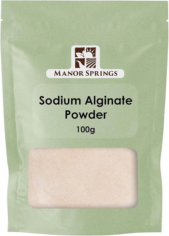 Sodium Alginate Powder 100g by Manor Springs