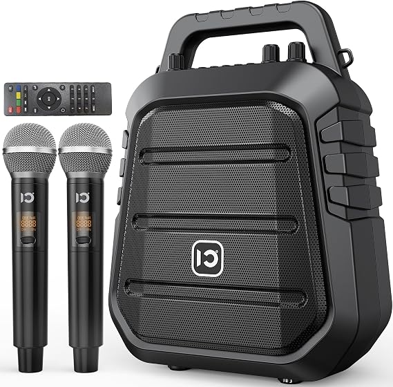 SHIDU 100W Powerful Voice Amplifier with 2 Wireless Microphones