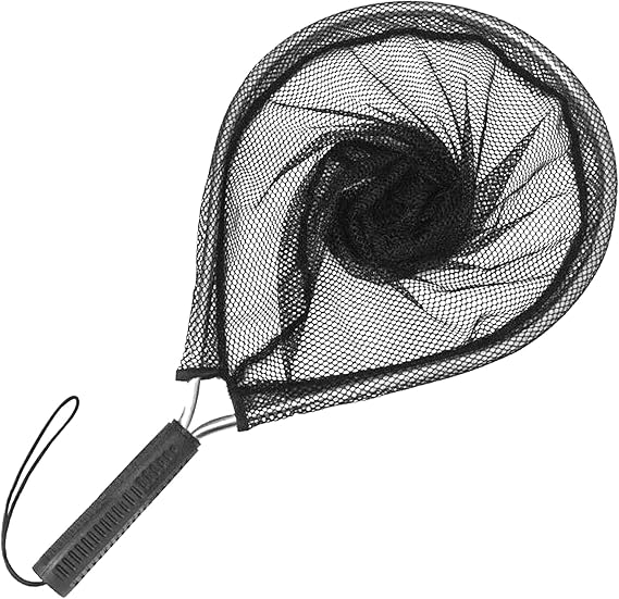 Aluminum Landing Nets Catch and Release Net Fish Saver Nylon Mesh for Fly Fishing Trout Kayak Boating