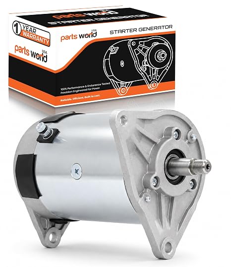 PARTS WORLD USA 12V Starter Generator for Club Car DS 1996-2007 Golf Cart | EZ-GO Golf Cart TXT Models 1980-1993|1018337-01 101833701CC G096503 G278441 GHI0001 34175101 RG00504-1 Year Support