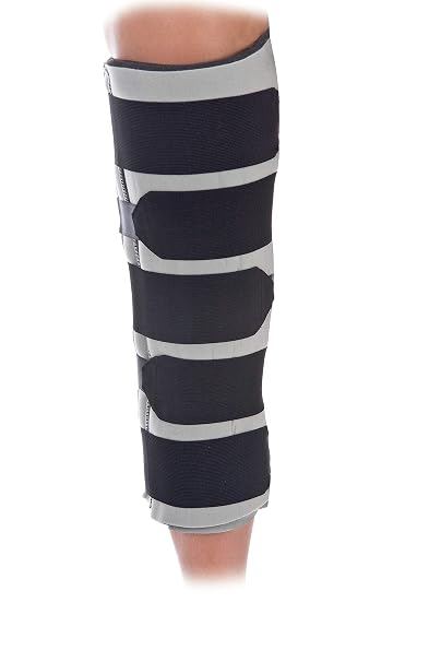 United Ortho 62016 Foam Knee Immobilizer, 16" Size, Black