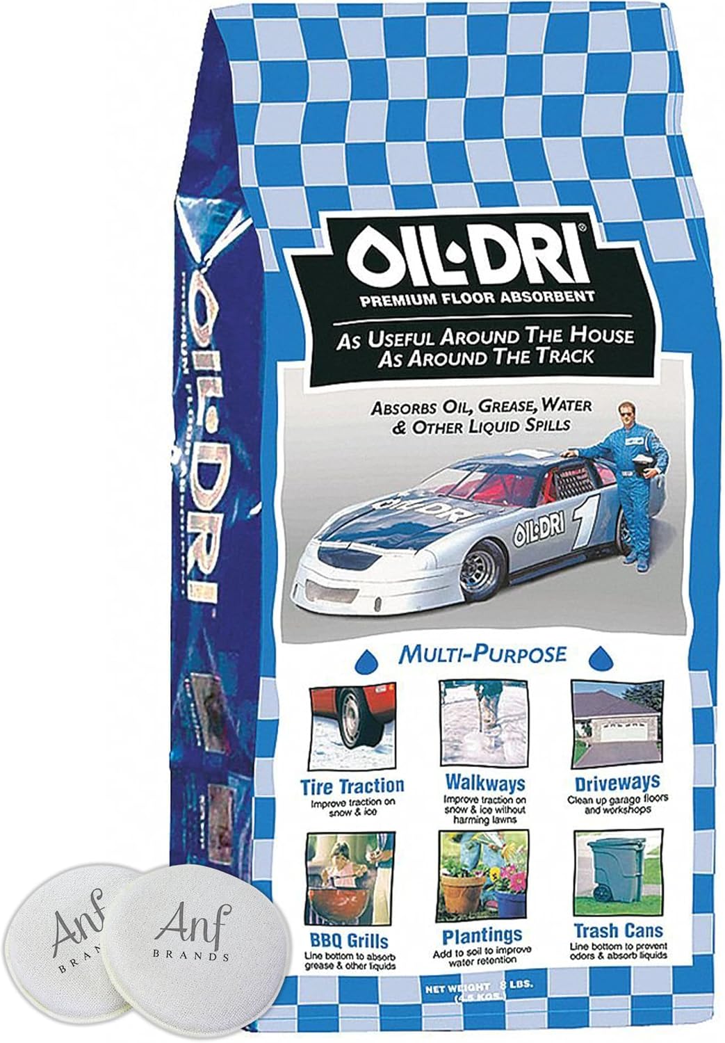 8 Pounds - Oil-DRI Maintenance Absorbent Bag Sponge
