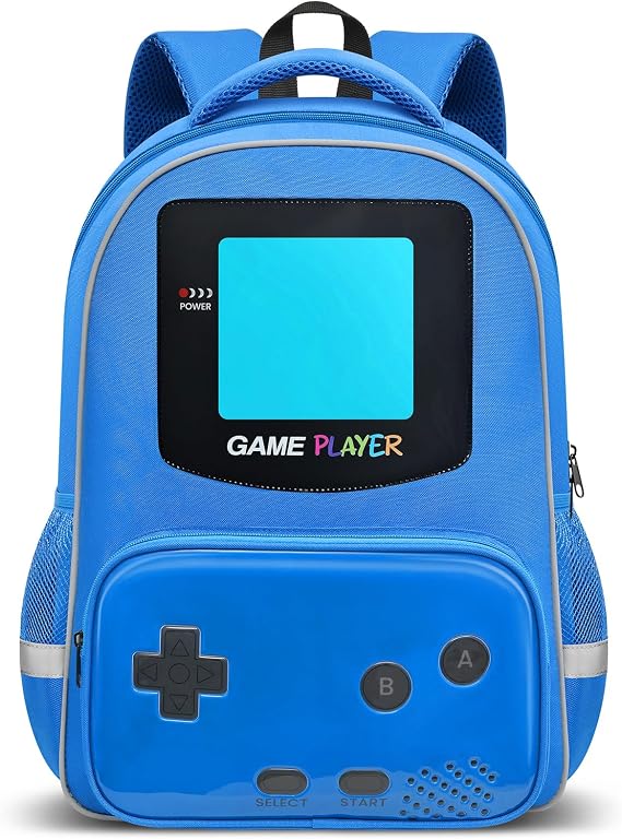 Tongtai School Backpack For Boys,Kids Game Backpack Elementary Middle School Student Bookbag For Boy Children Teens Ages 6-12