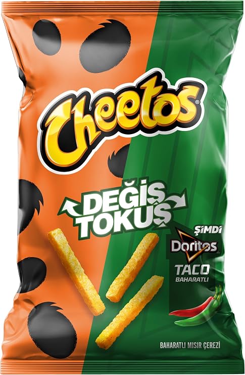 Cheetos Fırından Taco Baharatlı Mısır Çerezi Süper Boy 100 g