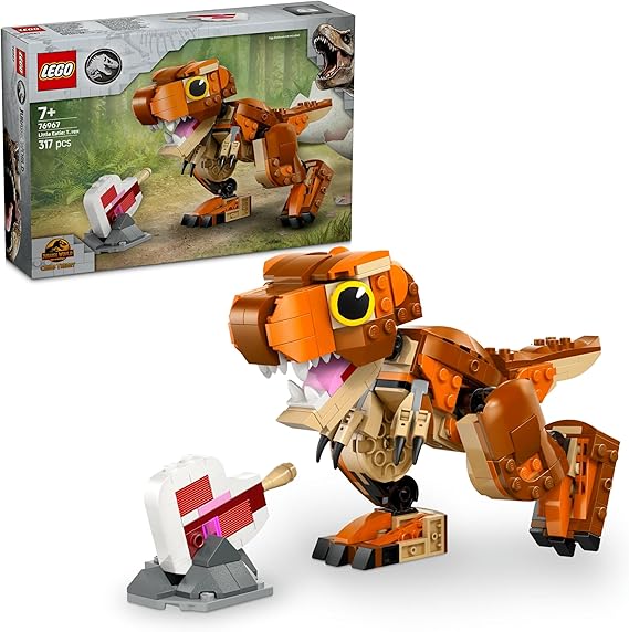 LEGO Jurassic World Küçük Eatie: T.Rex Figürü 76967 | 7 Yaş ve Üstü Erkek ve Kız Çocukları için Hareket Ettirilebilir Parçalar İçeren Oyuncak Yapım Seti, Hediye Fikri (317 Parça)