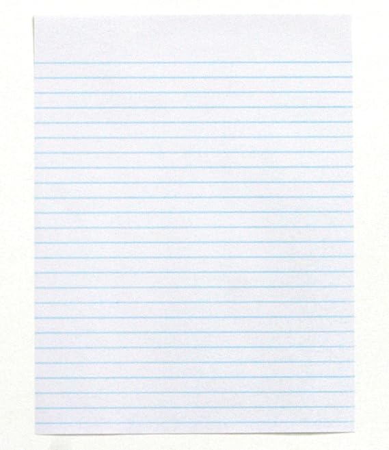 School Smart Composition Paper, No Margin, 8-1/2 x 11 Inches, White, 500 Sheets