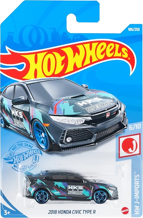 Hot Wheels Basic Car 2018 Honda Civic Type R HBP01 Black