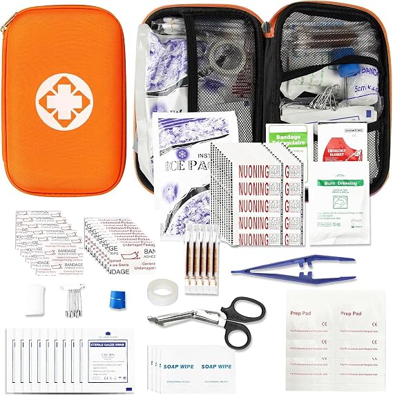 First Aid Kit 276PCS Car Home Camping Essentials Orange Emergency Kit
