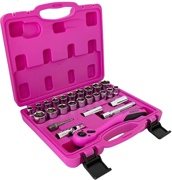 The Original Pink Box 26-Piece 1/2-inch Drive Socket Set