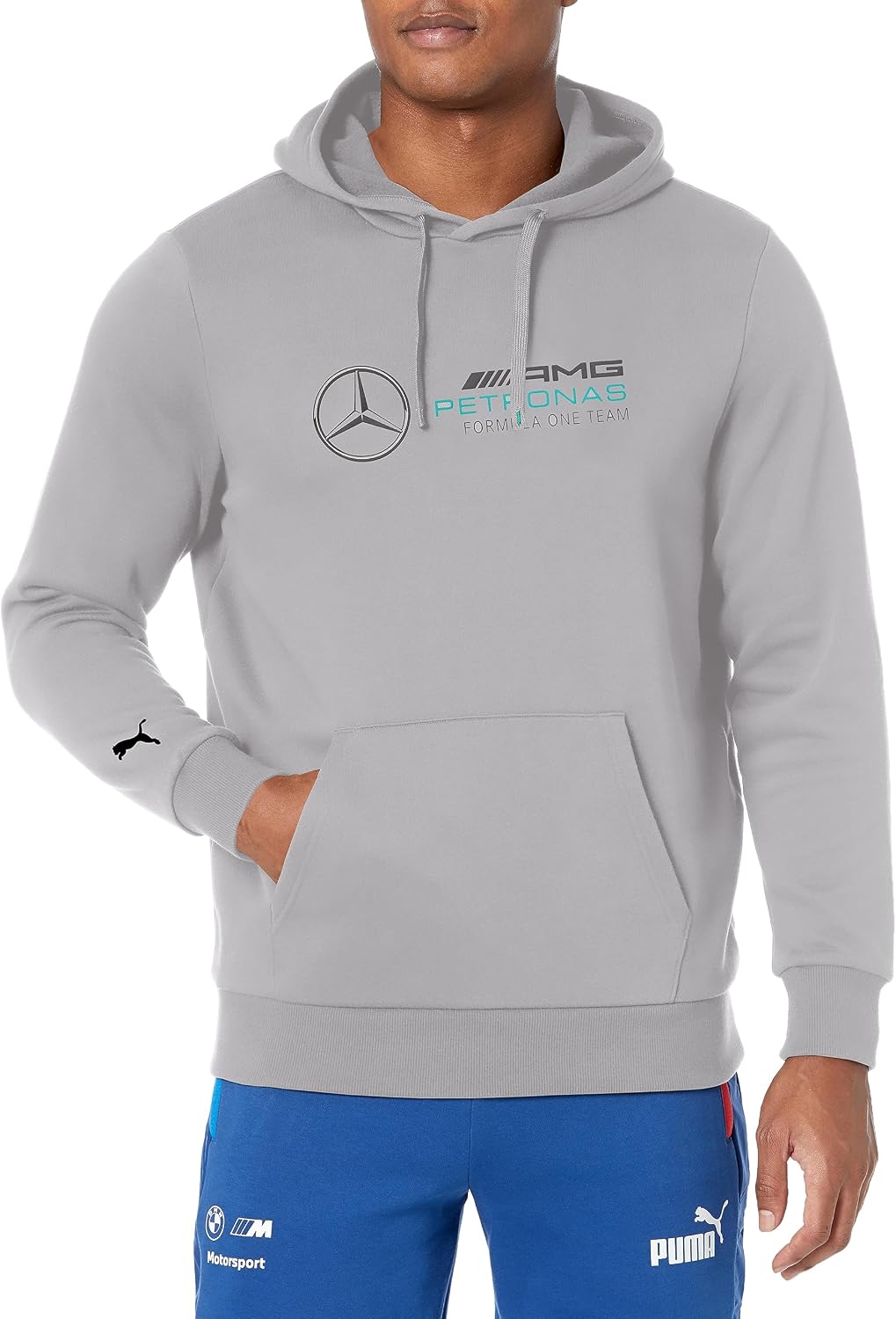 PUMA Mens Mercedes Amg-Petronas Formula 1 Essentials Fleece Hoodie