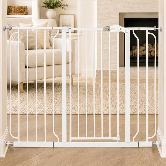 Regalo 36" Extra Tall and Wide Baby Gate, Bottom of Stairs & Doorways