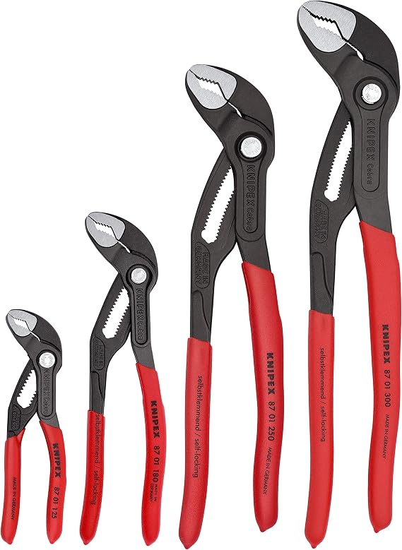 KNIPEX Tools 9K 00 80 143 US 4 Pc Cobra Pliers Set