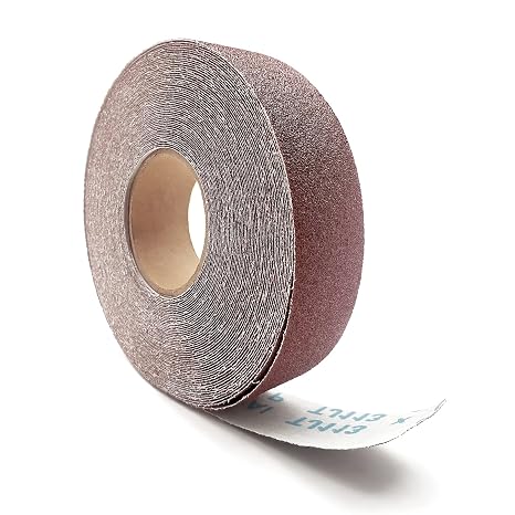 60 Grit Sandpaper Roll, 2 Inch x78.7 Feet Continuous Abrasive Sand Paper Ready to Cut Emery Cloth Roll for Drum Sander Woodworking Automotive Metal Sanding