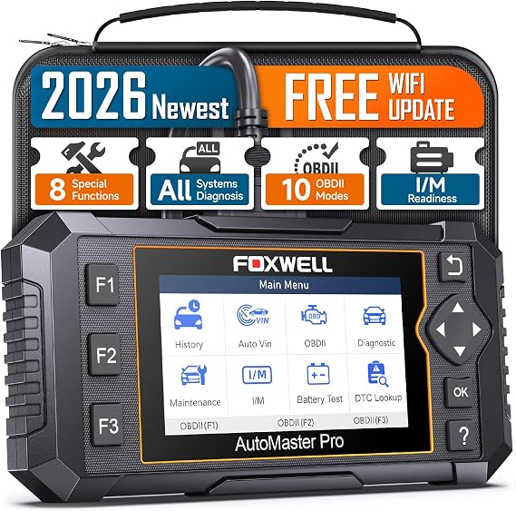 2026 FOXWELL NT624 Elite OBD2 Scanner, All-System 8 Resets Code Reader