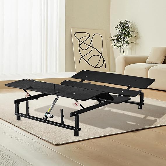 Adjustable Bed Frame Quenn, Independent Head And Foot Inclines, Dual Motor Quiet Adjustment Operation, Wireless Remote Control, Mattress Protection, Sturdy And Stable,Easy Assembly,Ergonomic Position