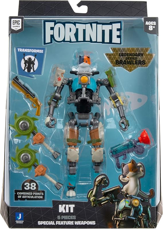 Fortnite Legendary Series Brawlers Kit, 7-inch Detailed, Articulated Figure with Feature Weapons and Harvesting Tools