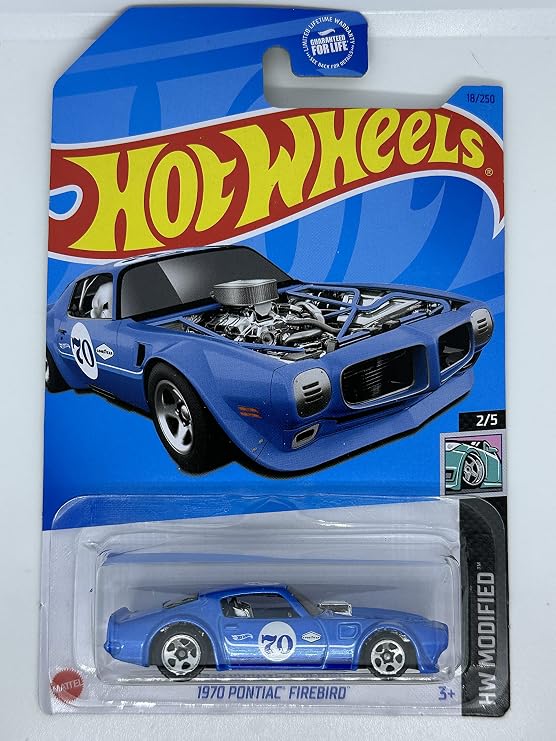 Hot Wheels - 1970 Pontiac Firebird - Blue - HW Modified 2/5-18/250 - Mint/NrMint ships in Bubble Boxed