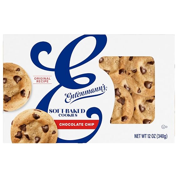 Entenmann's Original Recipe Chocolate Chip Cookies, 12 oz | Kosher (OU Dairy) | New Look Same Great Taste | Original Recipe | Soft-Baked Cookies Chocolate Chip
