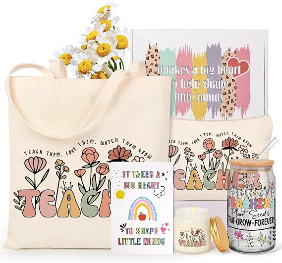 Tecanne Teacher Appreciation Gifts, Teacher Gifts for Women, Back to School Gifts, End of The Year Thank You Teacher Gift Box, Christmas Baskets Gifts for Teachers