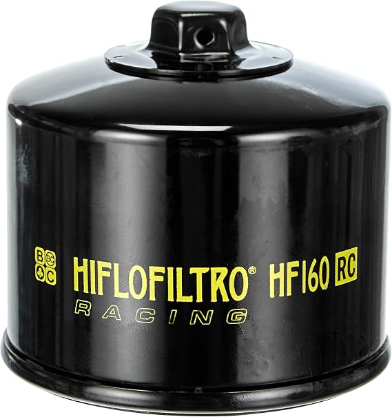 HiFloFiltro HF160RC Black RC High Performance Premium Oil Filter, Single