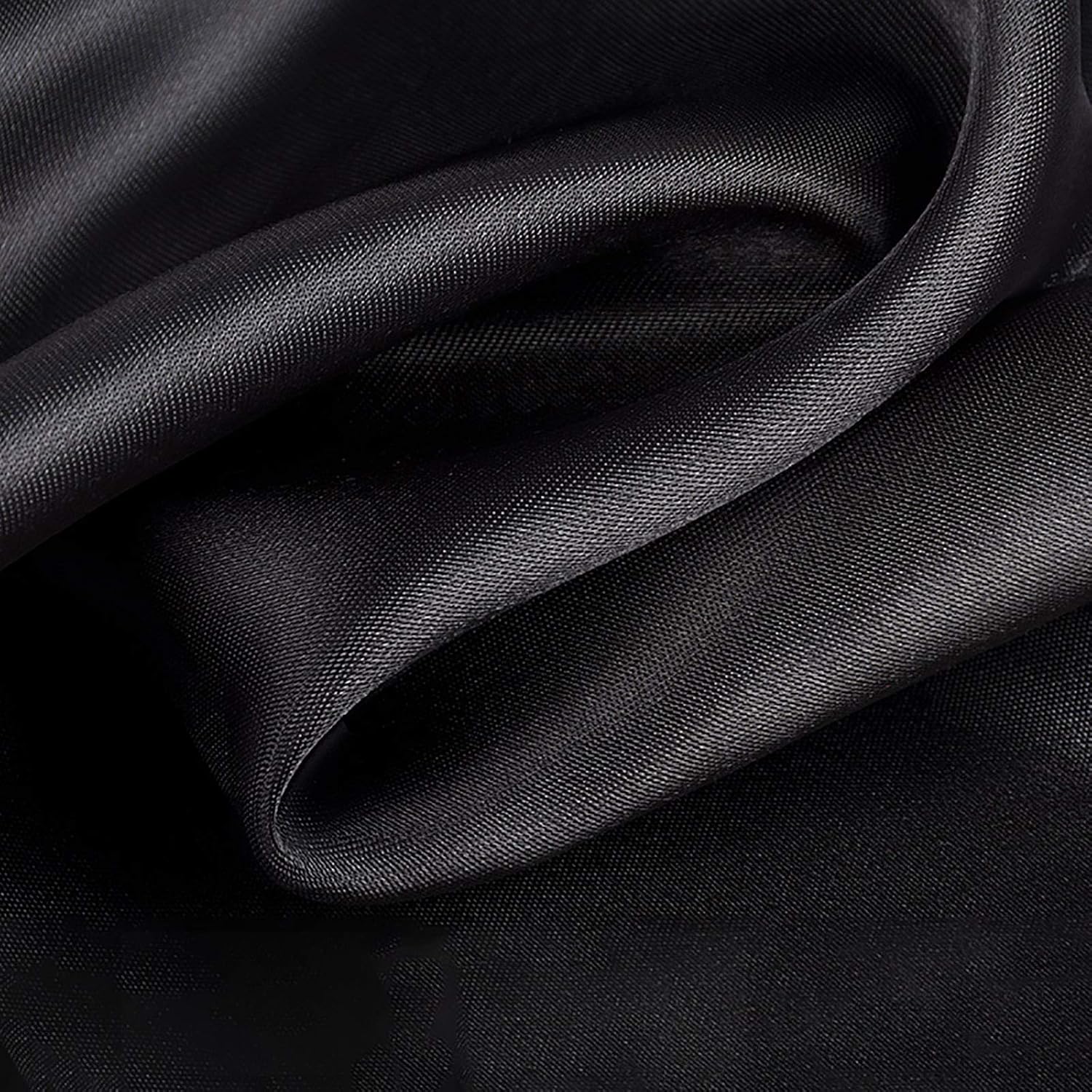 Dami Silk Satin Fabric Silk Fabric Dressing Dress Sleepwear Underwear for Crafting and Handmade Supplies Lining 1.5m Width Sold by Meter Color: Black