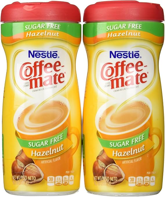 Coffeemate Coffee Mate Sugar Free Hazelnuts, 2 Count