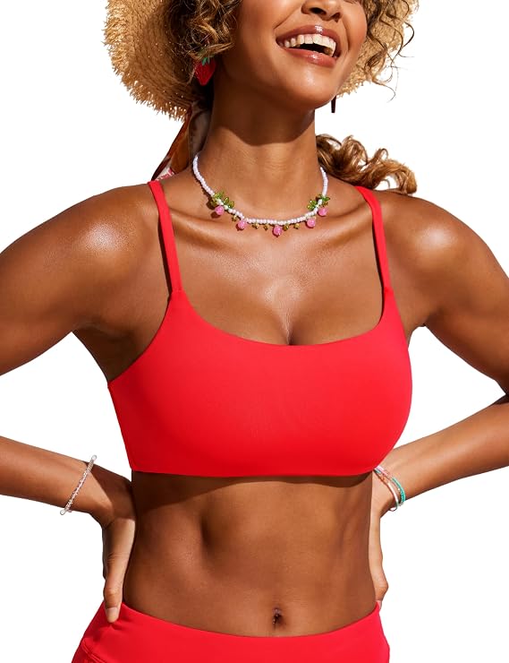 CRZ YOGA D-DD Scoop Neck Bikini Tops