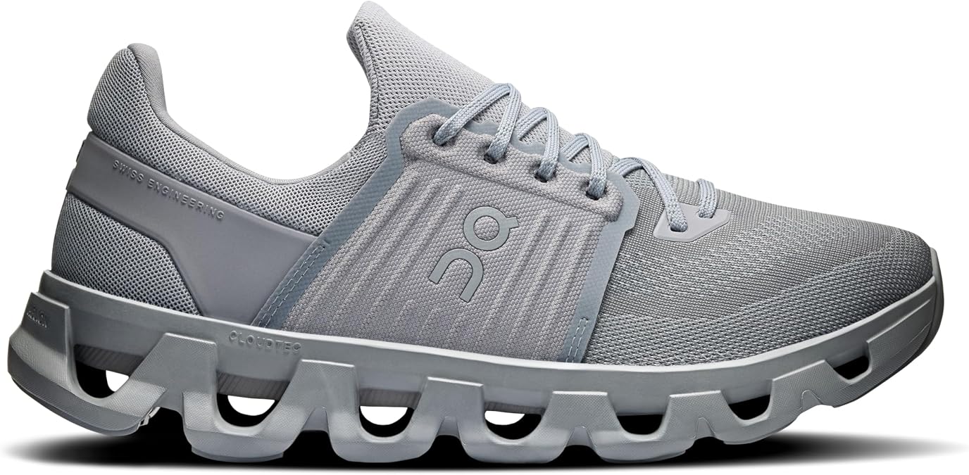 On Men's Cloudswift 4 AD Sneakers, Alloy/Frost, 11.5 Medium US