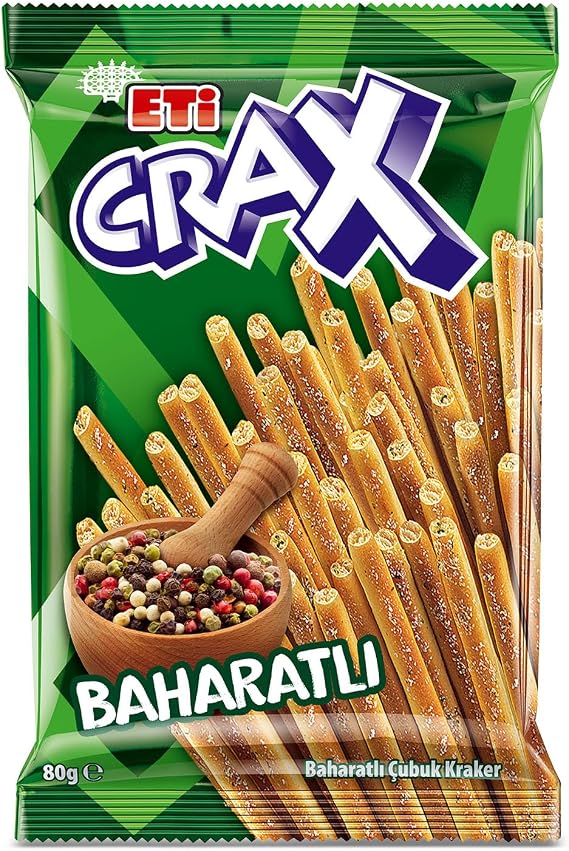 Eti Crax Baharatlı Çubuk Kraker 80 g