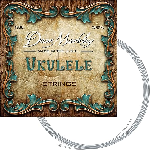 Dean Markley Soprano Ukulele Strings Set, 8500 Soprano Ukulele Strings, Delivers Classic Soprano Uke Tone That Last, Made in USA, 024-028 Gauge