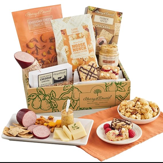 Harry & David Gourmet Snacks Gift Box, Food Basket, Sweet And Savory