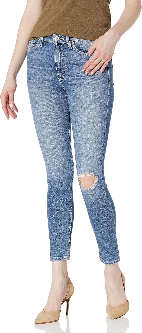 HUDSON Women's Barbara High Rise, Super Skinny Ankle Jean