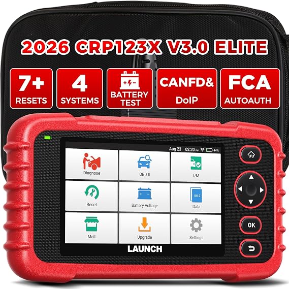 Launch OBD2 Scanner CRP123X Elite V3.0, 2026 Lifetime Free Update Scan Tool