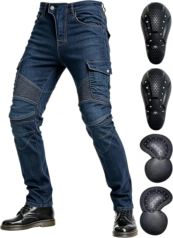 Motorcycle Pants & Jeans CE Level 2 Armor for Men & Women